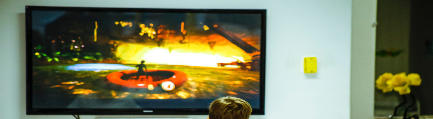 flat screen tv mounted on the wall