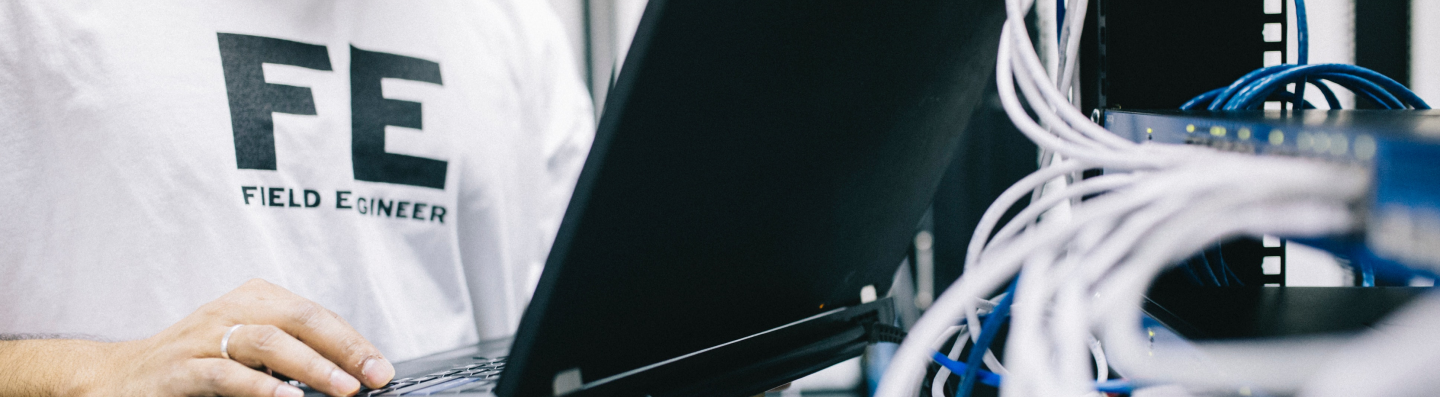 a person using a laptop