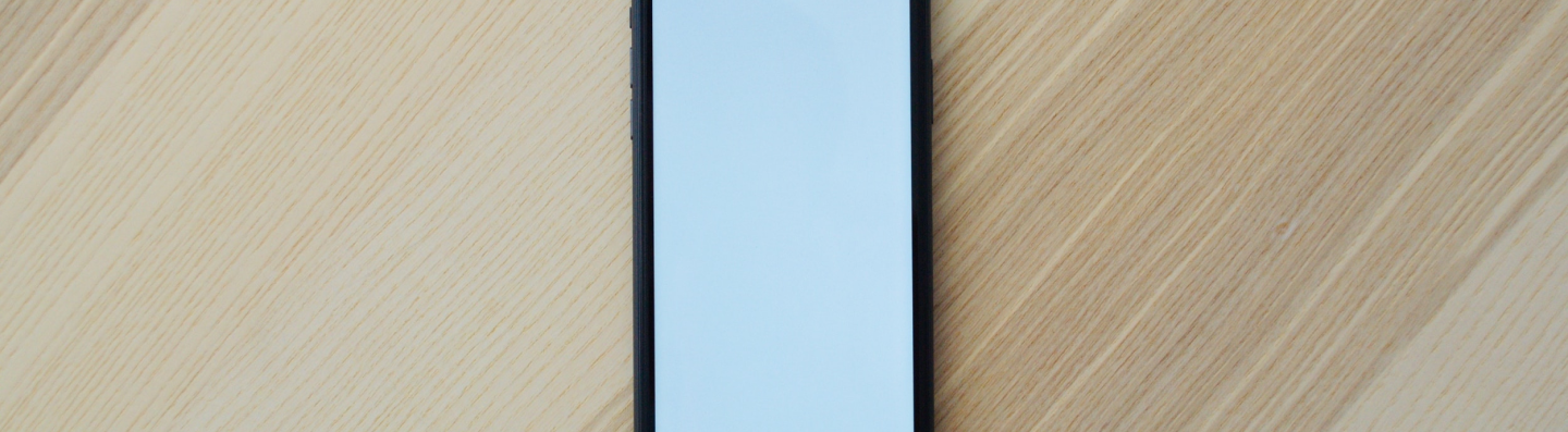 phone placed on a table